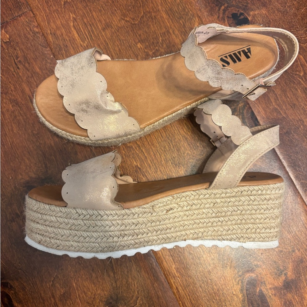 Tan Platform Sandals